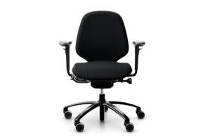 RH Mereo 200 bureaustoel 8112 zwart grijs Select Zwart 60999 armleuningen