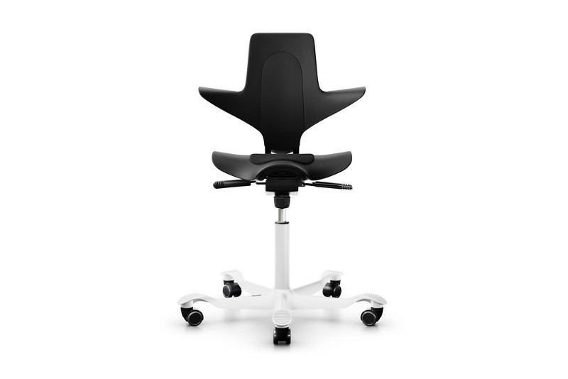 HAG-Capisco-Puls-8010 bureaustoel Xtreme-zwart-wit